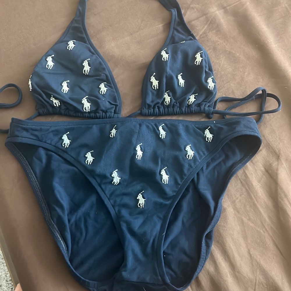 Ralph Lauren Polo Horse Navy Blue Bikini